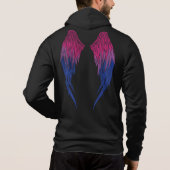 Pull À Capuche Drapeau bisexuel - Ange (Dos)