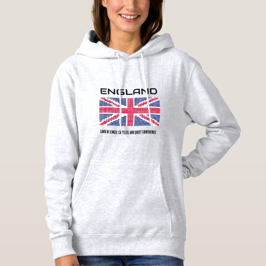 Pull À Capuche Drapeau d'Angleterre (Devant)