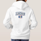 Pull À Capuche Drapeau de cru de Belize (Dos)