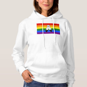 Pull À Capuche Drapeau de fierté bispirituel de SlipperyJoe's sym