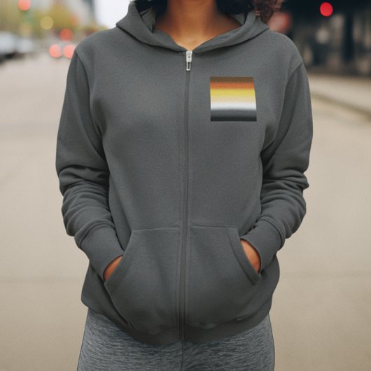 Pull À Capuche Drapeau de fierté gay à gradient d'ours - Drapeau 