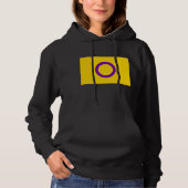Pull À Capuche Drapeau de fierté intersexe (Devant)