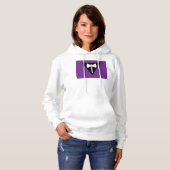 Pull À Capuche Drapeau de fierté lesbienne SlipperyJoe puissant s (Devant entier)