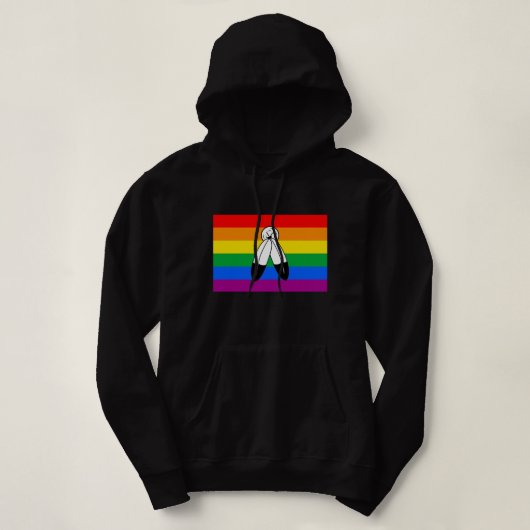 Pull À Capuche Drapeau de fierté LGBTQ+ Two-Spirit (Design devant)