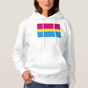 Pull À Capuche drapeau de fierté pansexuelle SlipperyJoe rose amb