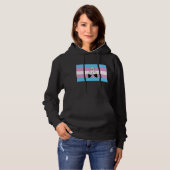 Pull À Capuche Drapeau de fierté trans bispirituel (Devant entier)