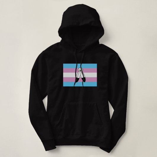 Pull À Capuche Drapeau de fierté trans bispirituel (Design devant)