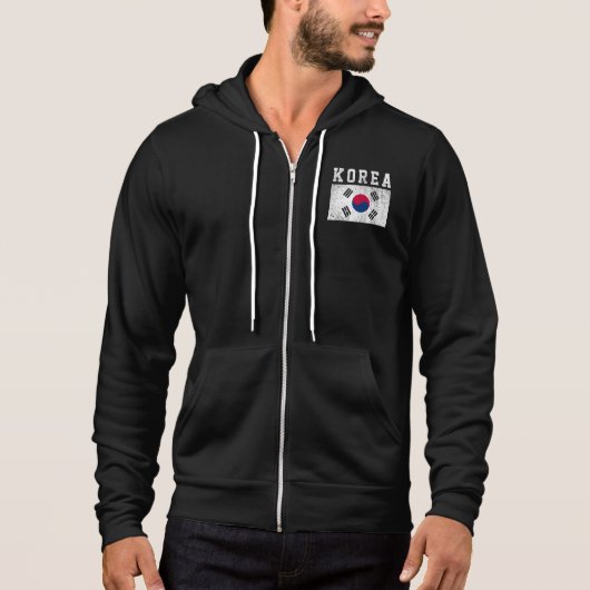 Pull À Capuche Drapeau de la Corée (Devant)