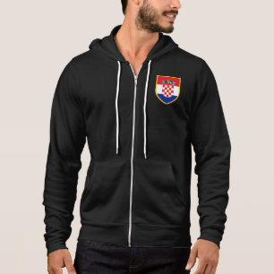 Pull À Capuche Drapeau de la Croatie Bras