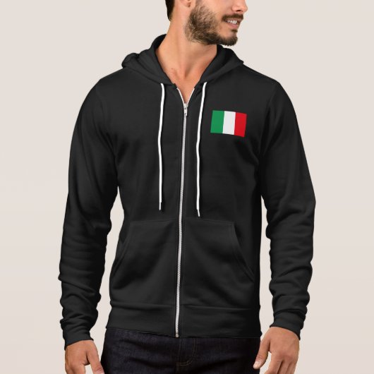 Pull À Capuche Drapeau de l'Italie (Devant)