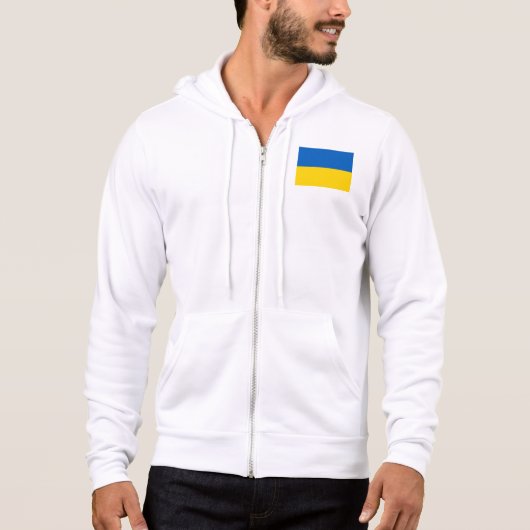 Pull À Capuche Drapeau de l'Ukraine (Devant)