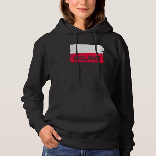 Pull À Capuche Drapeau de Pologne (Devant)