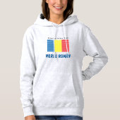 Pull À Capuche Drapeau de Roumanie (Devant)