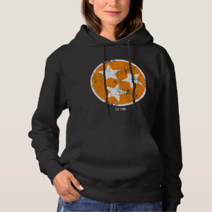Pull À Capuche Drapeau d'état 3 étoiles TN orange et blanc Tennes