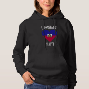 Pull À Capuche Drapeau d'Haïti Cœur Limonade Ville