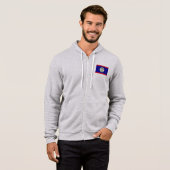 Pull À Capuche Drapeau du Belize (Devant entier)