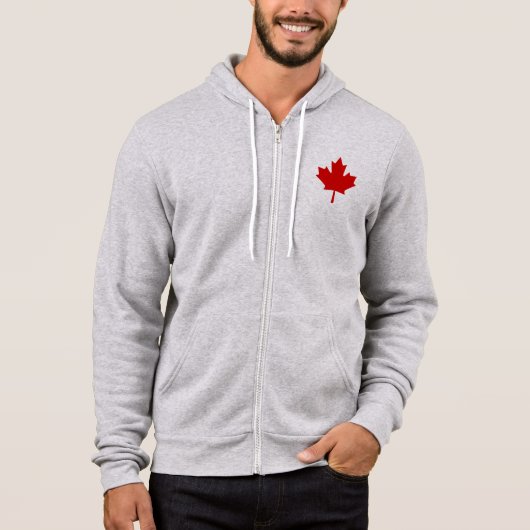 Pull À Capuche drapeau du canada (Devant)