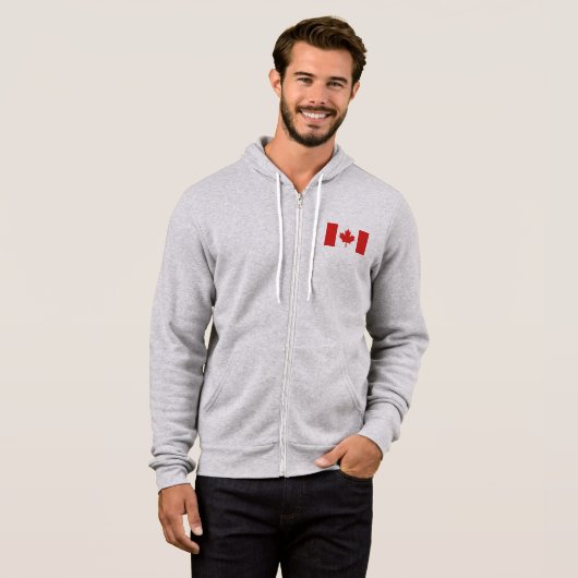 Pull À Capuche Drapeau du Canada (Devant entier)