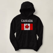 Pull À Capuche Drapeau du Canada Drapeau canadien Racines de l'ér (Design devant)