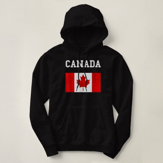Pull À Capuche Drapeau du Canada Drapeau canadien Racines de l'ér (Design devant)