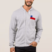 Pull À Capuche Drapeau du Chili (Devant)
