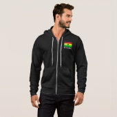 Pull À Capuche Drapeau du Ghana (Afrique de l'Ouest) Patrimoine (Devant entier)