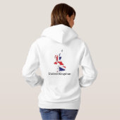 Pull À Capuche Drapeau du Royaume-Uni dans un design de carte - S (Dos entier)