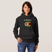 Pull À Capuche Drapeau du Zimbabwe moderne (Devant entier)