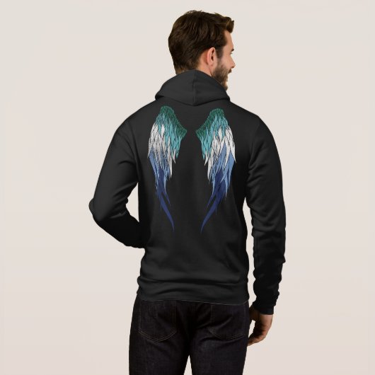 Pull À Capuche Drapeau gay - Ange Wings (Dos entier)