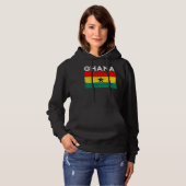 Pull À Capuche Drapeau Ghana Vintage (Devant entier)