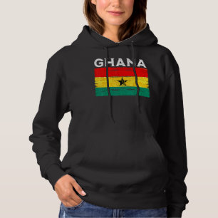 Pull À Capuche Drapeau Ghana Vintage