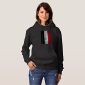 Pull À Capuche Drapeau Grunge Irak Rétro Moyen-Orient Arabe Kurde (Devant entier)