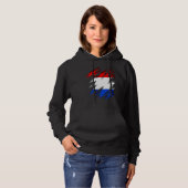 Pull À Capuche Drapeau hollandais Pays-Bas (Devant entier)