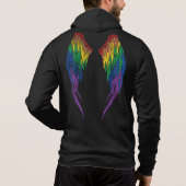 Pull À Capuche Drapeau LGBTQ - Halo - Ailes (Dos)