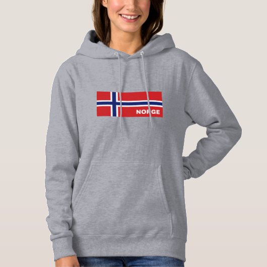 Pull À Capuche Drapeau norvégien Norge (Devant)