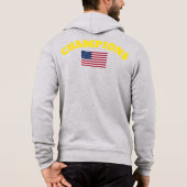 Pull À Capuche Drapeau officiel CHAMPIONS USA vrai tee - shirt cl (Dos)