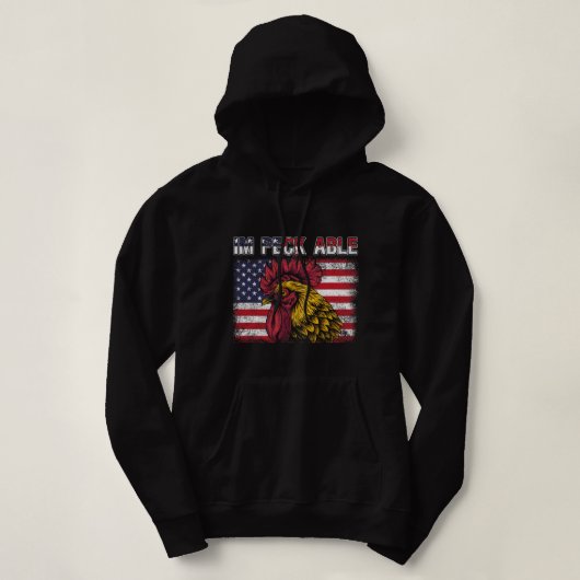 Pull À Capuche Drapeau Patriotique Im Peck Able American 4th O (Design devant)