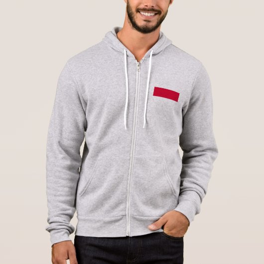 Pull À Capuche Drapeau Polska - Pologne (Devant)