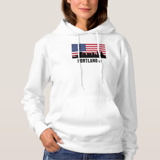 Pull À Capuche Drapeau Portland OU Américain
