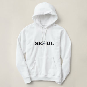 Pull À Capuche Drapeau Seoul Love Heart Taegeukgi