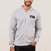 Pull À Capuche Drapeau Serbie (Devant)