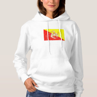 Pull À Capuche Drapeau Sicile en détresse
