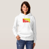 Pull À Capuche Drapeau Sicile en détresse (Devant entier)