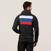 Pull À Capuche Drapeau simple de la Russie (Dos entier)