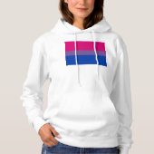 Pull À Capuche Drapeau SlipperyJoe's Bisexual Pride lavande-rose (Devant)