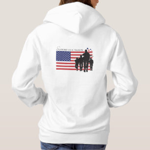 Pull À Capuche Drapeau USA - Soutien à nos troupes