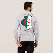 Pull À Capuche Drapeaux et pays Algérie (Dos entier)