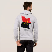 Pull À Capuche Drapeaux et pays Angola (Dos entier)