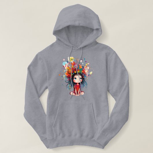 Pull À Capuche DreamBloom : Colorez votre esprit (Design devant)
