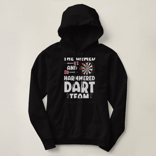 Pull À Capuche Drôle Armé Et Hammered Dart Team Citation Jeux De (Design devant)
